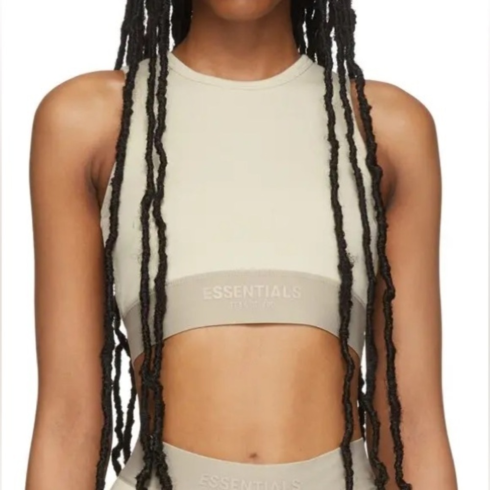 Fear of God Essentials Sport Tank Top in Wheat